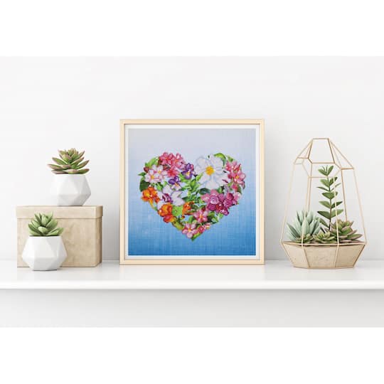 Diamond Dotz® Intermediate Level Flower Heart Diamond Painting Kit